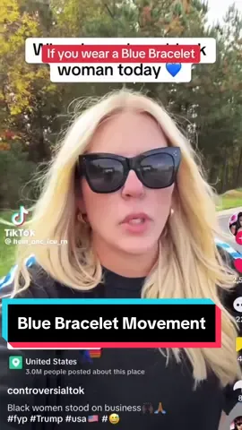 Replying to @Countryclub Mom Blue Bracelet Trend! I choose this beautiful black woman all day every day❤️ I tried tagging you, but I think you turned tagging off on you end.  DISCLAIMER: if you are a black woman and voted for Kamala but you don’t hate all white women, this video is not for you❤️ #bluebracelet #4bmovement #trump #trump2024🇺🇸 #maga #womensupportingwomen 