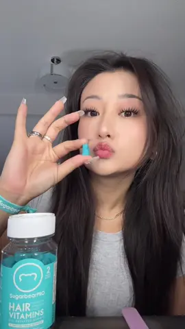 Ad ✨ Achieving radiant hair this fall with @SugarbearPRO Hair Vitamin Gummies! 🍁🧸 🩵#Sugarbearpro #ad 