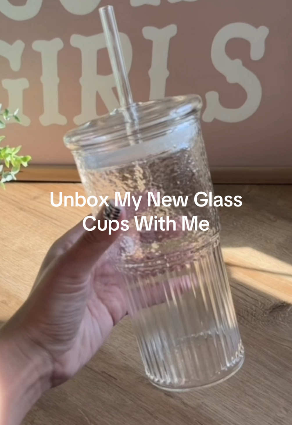 Obsessed with these glass coffee cups 😍 #glasscup#aesthetic#noplastic#glasscupswithstraw #coffeecup#aesthetic#viral#glasscups#unbox#tiktokshopmusthave