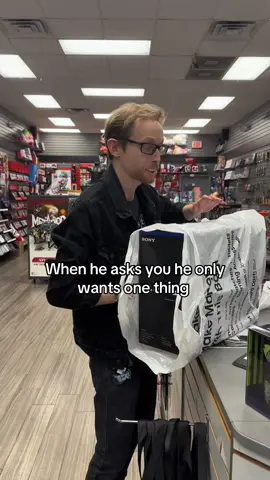 He rarely asks things but when he does ,he does it pretty good!lol