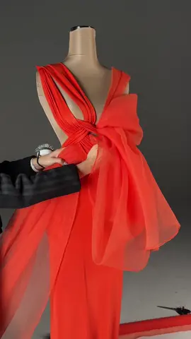 Touch of an orange 🧡 #draping #dress #handmade #fashioninspo #fy #designtok #women #fashiontiktok #inspo 