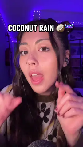 Asmr coconut rain asmr 🥥🩷 my original trigger hehehe  #asmr #fastasmr #asmrmouthsounds #mouthsoundsasmr #asmrnewtrigger #asmrnew #asmrtingles #asmrtiktoks 