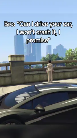 When Bro says he won't crash my car #funnyvideo #viral_video #fyp #gta5 #gta5online #Gaming 