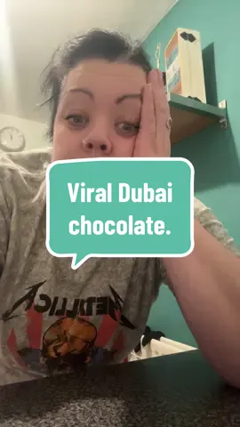 Had this sat in drafts for a couple days and just re watched it. Ya gal was desperate to eat that chocky.  It was worth the wait mind. What a treat. Be scared to order more of these they wouldnt last two seconds in this house 😂😂😂 #dubaichocolate #viraldubaichocolate #sweettreats #chocolatebar #trending #viral #tiktokshop #foryou #foryoupage #fypppppppppppppppppppppp 