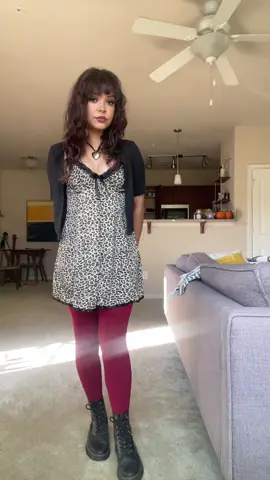 Can you tell i like cheetah and leopard print #outfitideas #fy #animalprint #styleinspo #redtights 