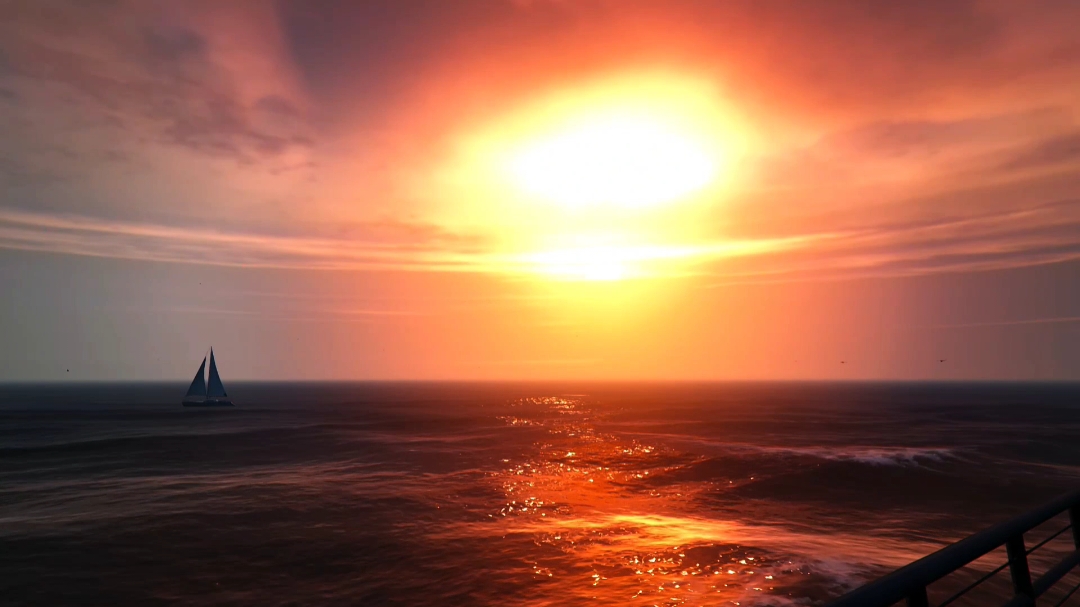 [POV Gaming] Just feel this sunset 🌅 Game: GTA V | Los Santos, Del Perro Beach, Oceano Pacífico  Shot on PlayStation 5 Slim 4K 60fps #gta #gta5 #game #GamerGirl #cinematic #photography #gamephotography #lossantos #grandtheftauto #real #sunsetlover #sun #fyp #playstation #sony 