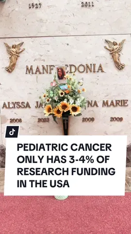 Alyssa Jane Manfredonia fought hard from the age of 9 yeard old, when she was diagnosed with brain cancer, to the age of 15, when brain cancer took her life. The last few months of her life, she sat in a swollen, painful state, where she could hear and understand everything, but couldnt speak, move, or see. My sweet baby cousin… I was there for her birth and I held her hand while she took her last breath.  On the 18th of this month, it’ll be one year since her death. Nothing has changed in the last year with pediatric cancer funding. It is still at 3-4%. That’s roughly $200 million annually that our country puts towards pediatric cancer reseach. If you didnt know that - now you do.  Now the kicker… Alyssa was the only child who was put into remission during a clinical trial. They determined that the deug she was on was a “miracle drug for her.” Fast forward a few years into her remission, she was rediagnosed, and when we advicated for her “miracle drug,” we were told she COULD NOT HAVE IT BECAUSE SHE WAS THE ONLY PERSON THAT IT HELPED. They didnt care to save one single life of a child with a drug that has cured her before. Disgusting. I’ll never be okay with that. It keeps me up at night.  Please spread the word. Our children need this. I didnt think it could ever happen to someone I love until it did and now I have to have coffee dates with a headstone.  #pediatriccancer #braincancerawareness #cancerfunding #alyssajanemanfredonia #alyssamanfredonia #livelikealyssajane #livelikealyssa #endpediatriccancer 