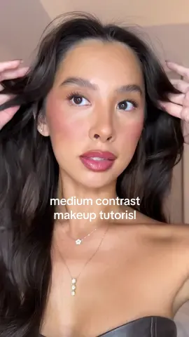 Wearable, flattering medium makeup contrast tutorial for my med contrast girlies!! This is such a game changer #mediumcontrast #makeup #makeuptutorial #beauty #easymakeuptutorial  Products used: @ILIA Beauty Face Base Face Milk, Limitless Lash Mascara @Fenty Beauty Ease Drops Blurring Skin Tint in shade 11, Cheeks Out Cream Bronzer shade Macchiato, Invisimatte Setting Powder shade Universal @Armani beauty Luminous Silk Concealer shade 7 @Westman-Atelier Face Trace Contour Stick shade Truffle @Diorbeauty Powder Bronzer shade Amber Bronze @Patrick Ta Beauty Blush Major Headlines in shade Shes Blushing & She’s Flushed @Anastasia Beverly Hills Brow Definer @Benefit Cosmetics 24hr Brow Setter @makeupbymario Ethereal Eyes Eyeshadow Palette @Valentino.Beauty Colorgraph Eyeliner Pencil shade Brown Fondant @MAC Cosmetics USA @maccosmetics Lipliner shade Oak & Plum @Saie Glossy Bounce lipgloss shade Remix