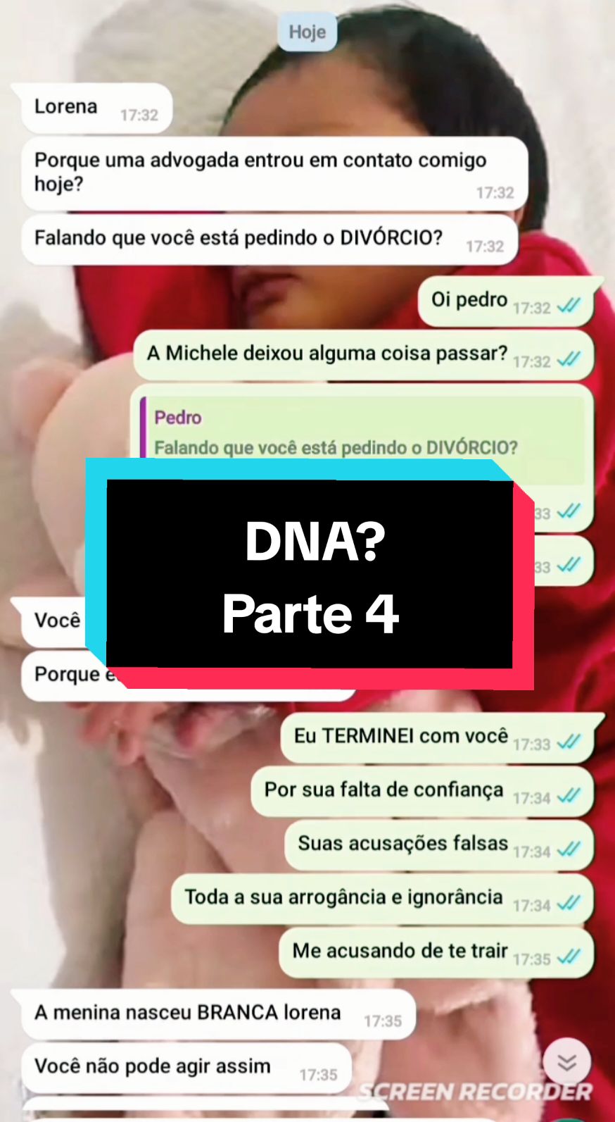 Já tá batendo o arrependimento será? #dna Parte 4 #historiasdewhatsapp  #dramareal #historiareal 