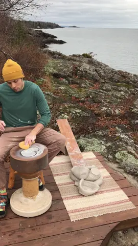 Day 231 a row, my daily pottery meditation. 🔊