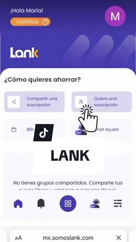 Lank, la plataforma para contratar servicios de streaming y más a un precio justo. @Lank 