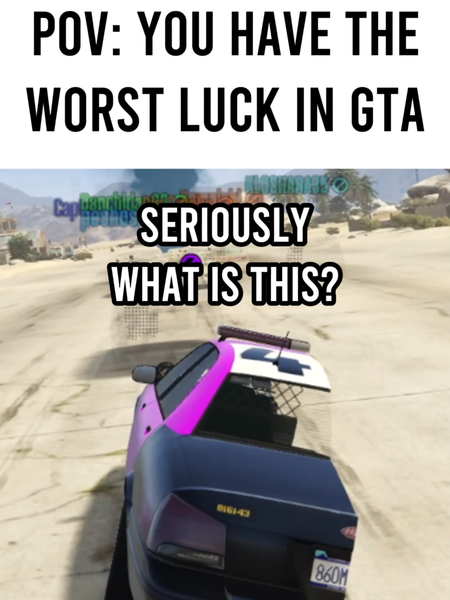 POV: You Have The Worst Luck In #gta5 😩 #gta5online #gtaonline #gta #gtafunny #fyp