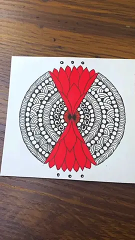 Beautiful Zentangle Pattern #zentangle #doodle #mindfulart #zenart #art #Love #viralpost #trending #easyart #satisfying #tiktok #tiktokreel 