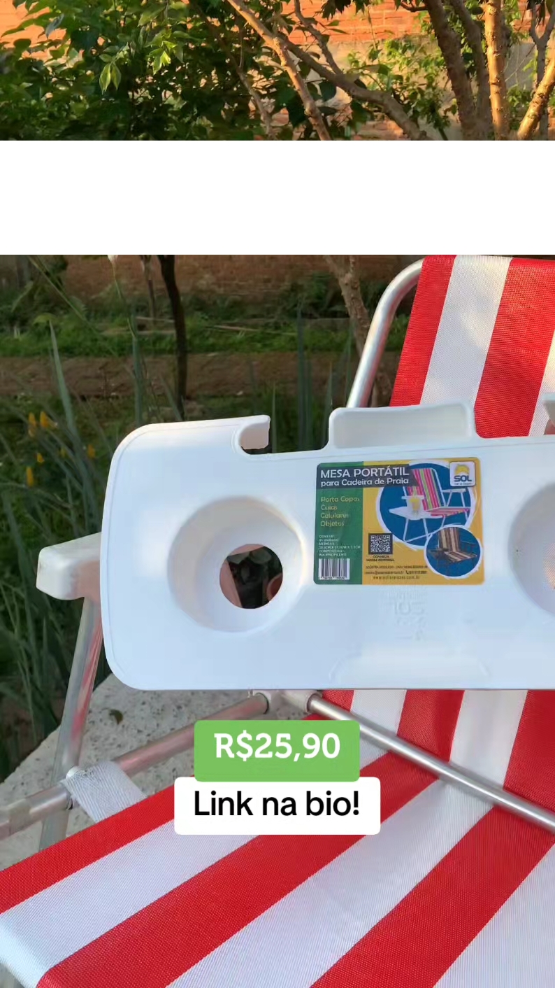4 cores disponíveis para você escolher, Preto, Branco, Rosa e Azul. Acesse o perfil e conheça mais produtos. Temos refil para cadeira de praia, troque o pano da sua por apenas R$22,90! #shopee #shopeebrasil  #achadinhosshopee #portacopos #blackfriday #natal 