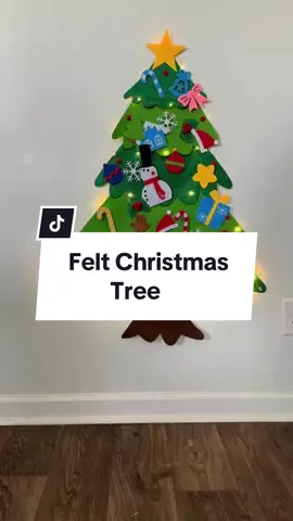 Kid-friendly holiday fun with this felt light-up Christmas tree! Perfect for little hands, it comes with removable ornaments so kids can decorate (and redecorate!) as much as they like. A mess-free way to get creative and festive—watch them light up with joy as they make their own holiday masterpiece over and over again!  #feltchristmastree #diychristmas #christmascrafts #christmascraftsforkids #christmasforkids #holidaymagic #tiktokshopblackfriday #tiktokshopcybermonday 
