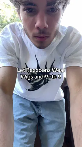 Raccoons get it.. #raccoon #letthemwearwigs #raccoons #raccoonshirt #tshirt #TikTokShop #raccoonlover #raccoonsoftiktok 