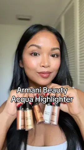 Trying the new @Armani beauty Acqua Highlighter   available @sephora   #LuminousSilk   #giftedbyarmani   #armanibeauties #glowymakeuplook #luminousskin #minimalglam #simpleglam 