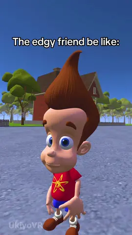 Whos got that edgy friend lol #anime #animetiktok #fyp #funny #memes #nickelodeon 