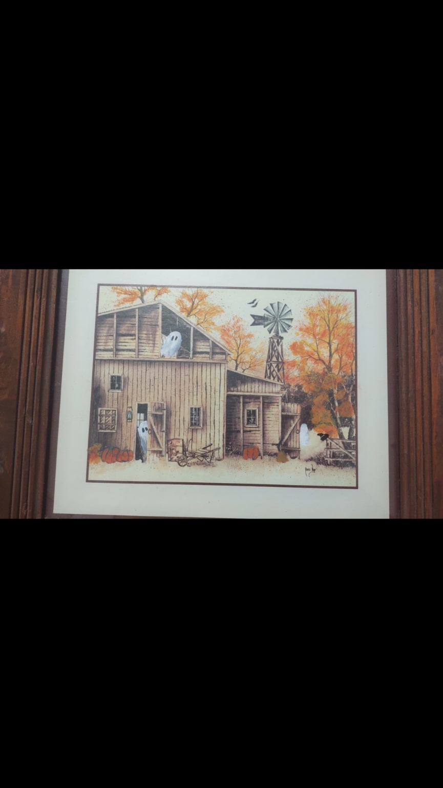 we did a Halloween trend 👻 #vintage #thriftstore #halloween #painting 
