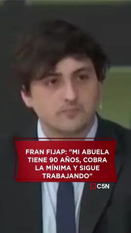 El militante libertario defendió las medida de ajuste del gobierno de Javier Milei y puso como ejemplo que su abuela, de 90 años, aún trabaje | #C5N #politica #milei