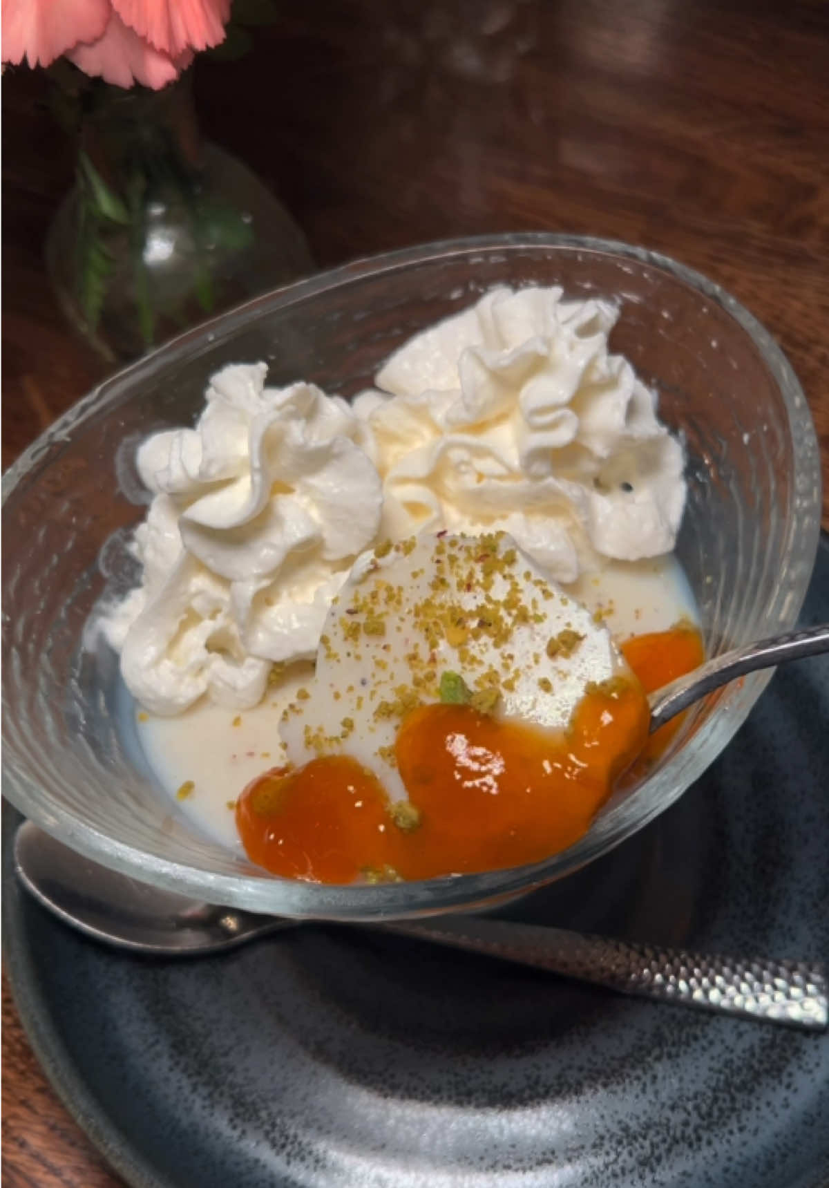 Our Firni is the perfect way to end your meal. A light, refreshing, eggless custard flavored with cardamom, topped with apricot jam and pistachios - it’s a treat! 😍 HILLS OF HERAT @hillsofherat.br  📍665 Martinsville Rd, Basking Ridge, NJ 07920 #halal #newjersey #baskingridge #hillsofherat #nj #afghanrestaurant #halalrestaurant #familyfriendly #upscale #upscalerestaurant #fancy #halalnewjersey #tristate #newjerseyrestaurant #afghancuisine #deliciousfood #fancyrestaurant #halalfood #halalcertified #discover #bucketlist #tristatearea #halaldestination #weekendplans 