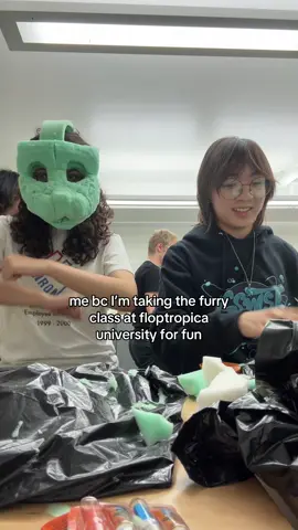 am i a furry? no. am i having fun? yes. #furry #floptropica #college #silly #fyp #viral 