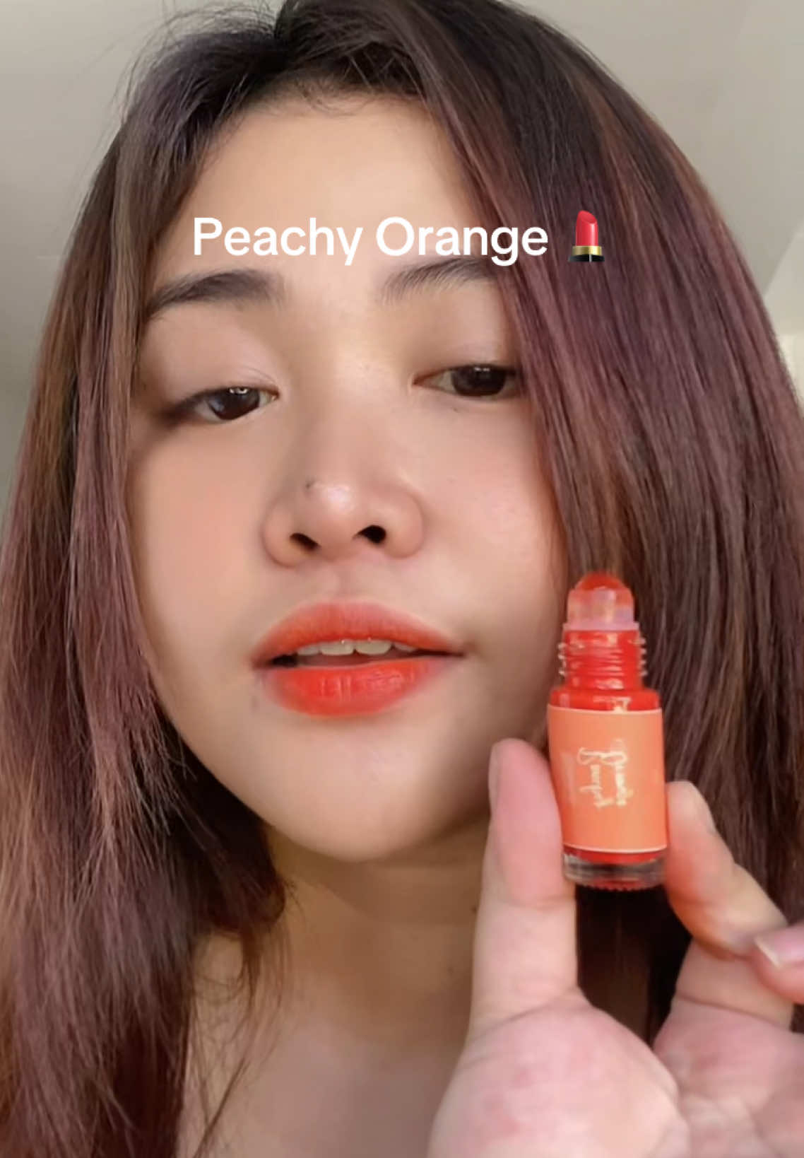 Peachy orange 💄 #liptint #addiessabeauty  #liptintviral 