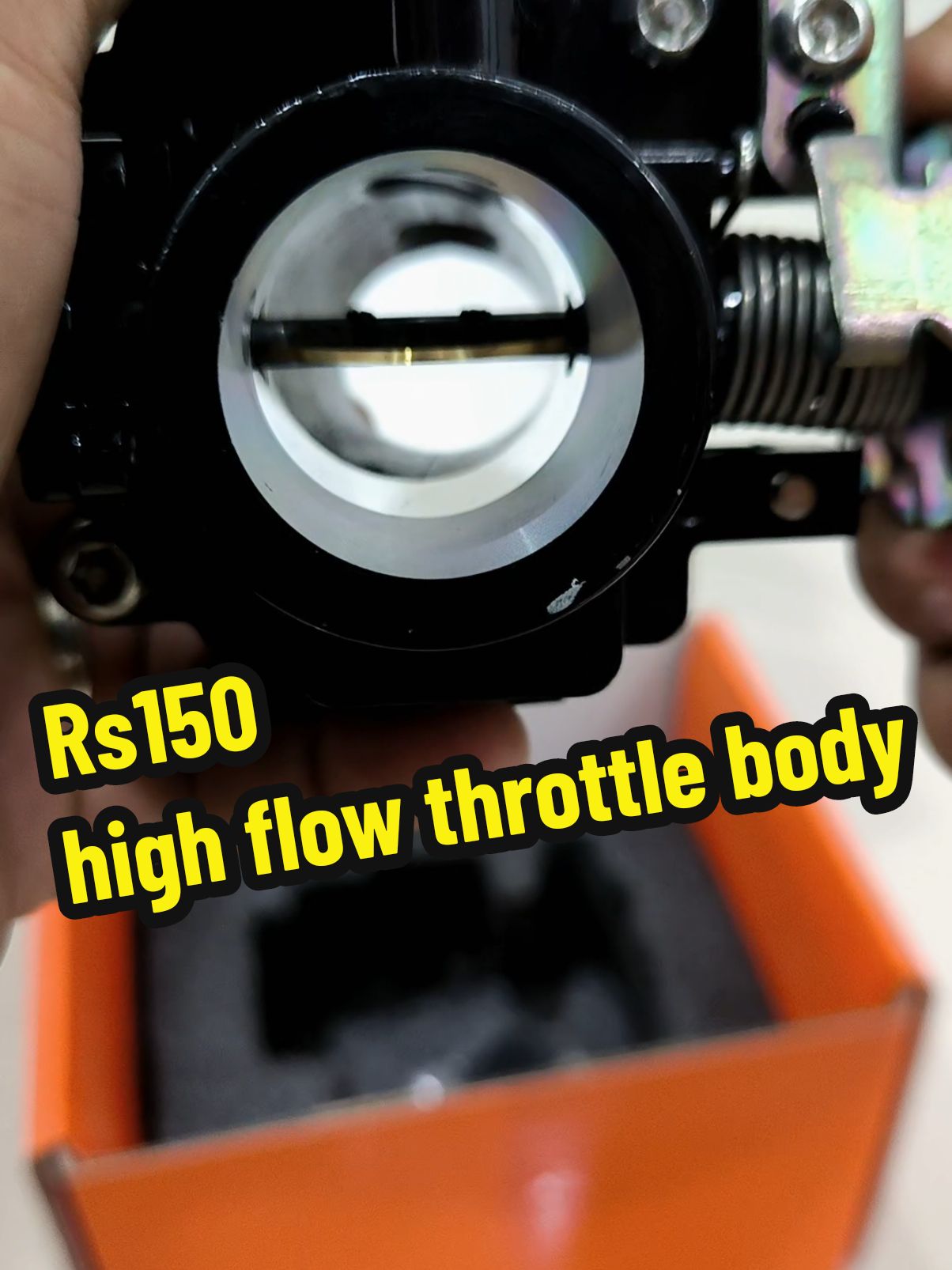 Rs150 high flow throttle body Pitsbike  #bjmoto #pitsbike #throttlebody #rs150 #upgradeparts 