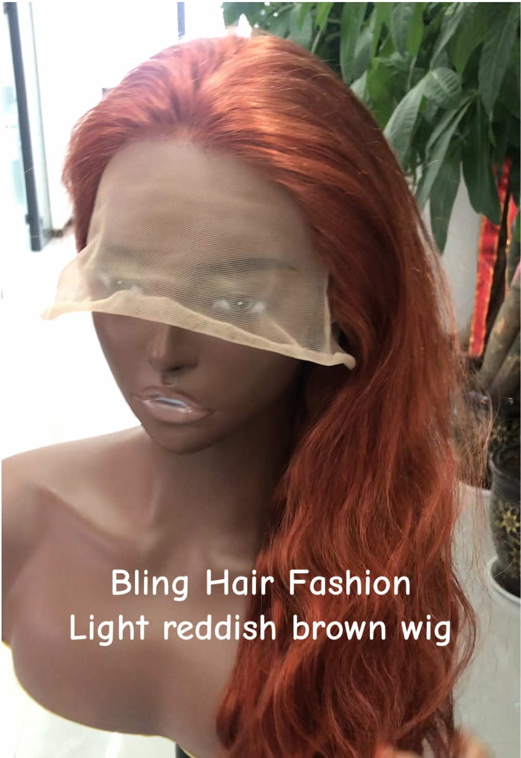 Bling Hair Fashion light reddish brown wig#humanhairwigs #tiktokshopblackfriday #fyp #blinghairfashion #falldealsforyou #lacefrontwig 