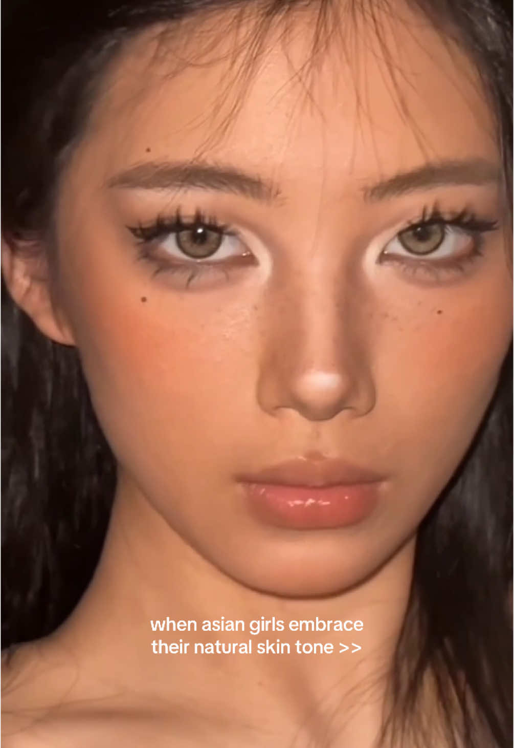winkdoll makeup inspo ⋆｡°✩ natural douyin freckled sun kissed makeup transformation 🩷 by: u2763695478 on RED #winkdollbeauty #winkdoll #douyinmakeup #douyinmakeuptutorial #lashclusters #lashes #mangalashes #makeupdouyin