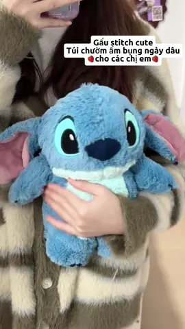 Túi chườm ấm bụng stitch chăm sóc ngày 🍓 cho chị em #quatanghandmade #foryou #handmade #xuhuong #quatangnguoiyeu 