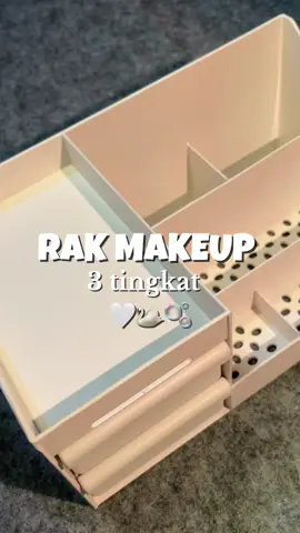 ini cantik bangett melebihi ekspektasi akuu, dan bisa muat banyak makeup juga 😍🤍 #foryoupage #fypppppppppppppp #fyp #rak #rakmakeup #murah 