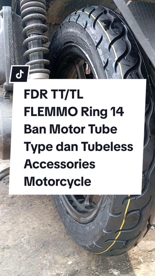 FDR TT/TL FLEMMO Ring 14 Ban Motor Tube Type dan Tubeless Accessories Motorcycle Rasio baru Hanya Rp160.650 - 238.850! #banmotormatic  #banfdr 
