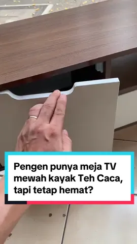 Rekomendasi Meja TV Mewah ala Teh Caca yang Terjangkau! #promoguncang1111 #mejatvmarshanda #mejatvminimalis #interiormurah #gayahemat 