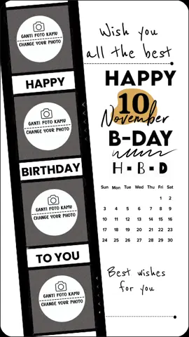 #CapCut birthday 10 november template awsthetic #birthdaytemplate #happybirthday #birthday #ulangtahun #aesthetic #fyp 
