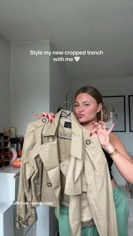 This trench is everythingg✨ #fashionnova @FashionNova Windy city cropped trench 