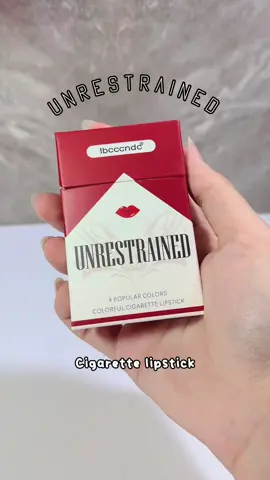 Calling all baddie girlies out there! this is for you!  #cigarettelipstick #unrestrained #lipstick #ibcccndc #makeup #BeautyTok #minilipstick 