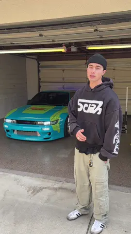 I broke my 1 of 1 car #s13 #nissan #drift #carporn #carsoftiktok #broken #thesignguy #signguy #signguysgarage #foryoupage #fyp 