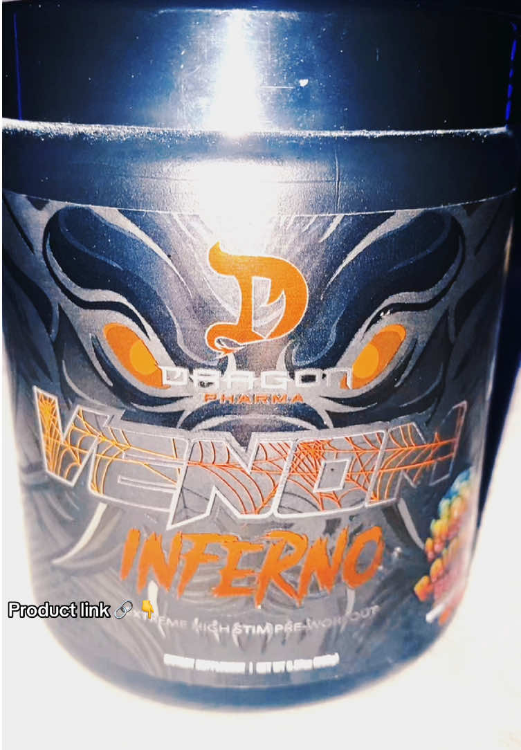 Dragon Pharma Venom Inferno Pre-Workout Fitness Supplement: Power Up Your Workouts Looking for a potent pre-workout supplement that can take your fitness routine to the next level? Look no further than Dragon Pharma Venom Inferno Pre-Workout Fitness Supplement! Available in both 40 and 20 servings, this powder supplement packs a powerful punch with its key ingredient, caffeine anhydrous. Key Features: • Potent pre-workout formula for maximum energy • Available in both 40 and 20 servings • Contains caffeine anhydrous to help boost energy levels #tiktokmademebuyit #venom #preworkout #fyp 