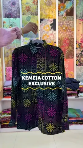 KEMEJA COTTON EXCLUSIVE by TITI BATIK Terengganu. available untuk walk in atau boleh direct kami. #batikmalaysia #batikterengganu #kemejabatik