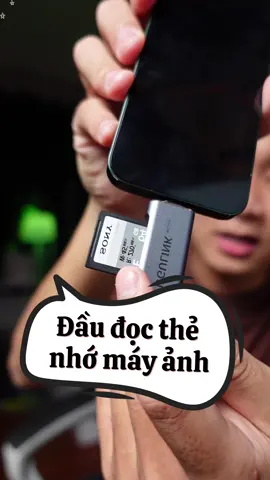 Anh muốn chuyển file từ máy ảnh sang điện thoại có thể tham khảo đầu đọc này nhé oke phết #dinhtuanriviu #daudocthenhomayanh 