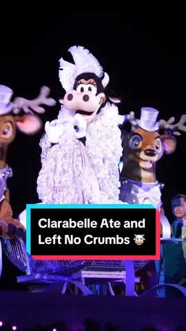 Clarabelle Slays or should I say Sleighs. Easily the best part of Very Merriest Celebration. #mickeysverymerrychristmasparty #verymerrychristmas #clarabelle #disneyadult #disneychristmas 