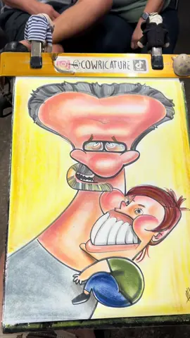 She felt so sorry to him 😂😂😂 #cowricature #caricatura #sorrynotsorry 