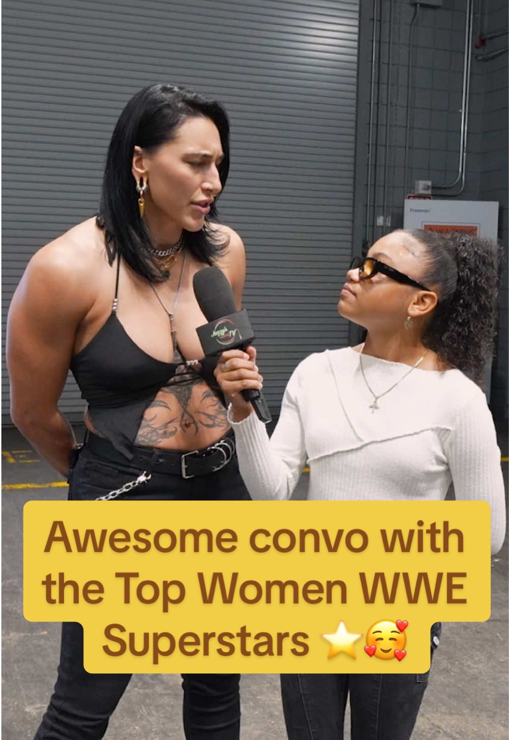 The women of @WWE are some of the 💪🏽 toughest ladies you will find in the world 🌍 Thanks @Rhea Ripley x @Jade Cargill x @Bianca Belair for sharing time at @Fanatics 🥰💕 . . . . . . . . . #WWE #wrestling #women #ladies #womenempowerment #womensupportingwomen #wrestling #fighting #tough #toughness #Love #happy #jazzysworldtv #austrailia #rhearipley #biancabelair #jadecargill #brooklyn #nyc #motivate #strong #sports #foryou #fyp #foryoupage