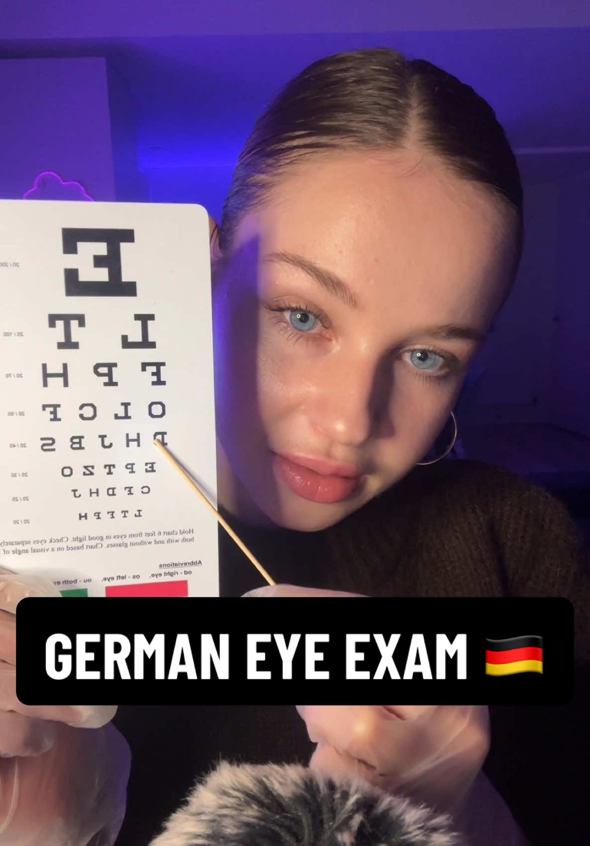 As requested by one of my lovely subscribers🥰 i hope you enjoy🇩🇪☺️ #asmringerman#germanasmr#asmreyeexam#asmreyetest#asmrlighttriggers#asmrtriggers#asmrrelax#asmr#fyp