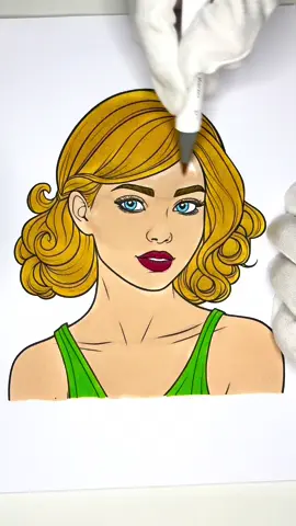 🙋🏼‍♀️💚 #asmr #satisfyingcoloring #relaxingvideos #asmrsounds #colourwithme #coloringbook #colourtherepy #therapy #coloring