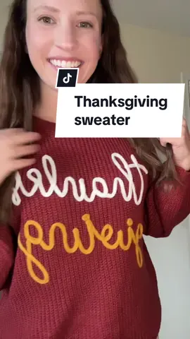 19 days until Thanksgiving! Order this sweater today, so it’ll be here in time! #tiktokshop #ttshop #fyp #fashion #thanksgivingoutfit 
