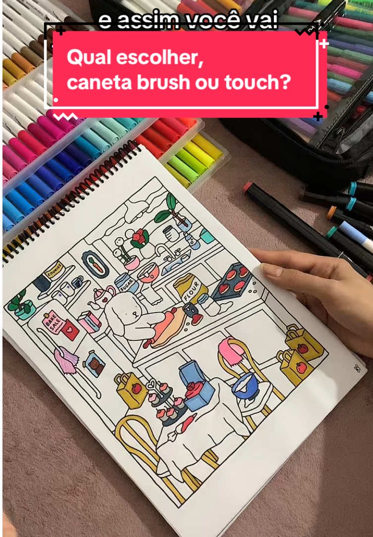 Quantas vezes eu falei tonalidade nesse video?! 😅🤪 mas espero que tenha ficado mais claro o funcionamento das canetas pra vcs  #brushpen #touchpen #bobbiegoods #pintura #hobby #art  @amayzafigueiredo 