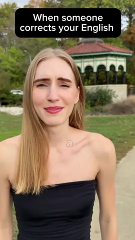 Send this video to your friend who always corrects you 👉🏼😤😂#ariannitalagringa #learnenglish #english #englishteacher #humor #comedy #funny 