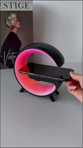 Wireless charging speaker with lights!! Great little gift! 